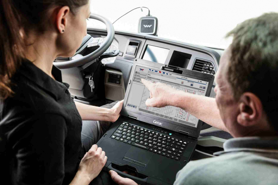 Getac S410 laptops in use in commercial vehicle diagnostics throughout Europe